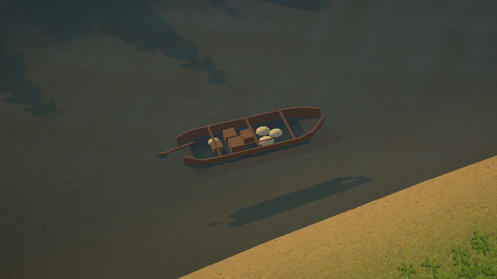 A river barge